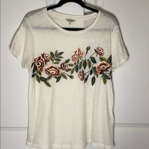 Lucky Brand: embroidered floral tee